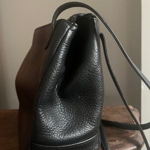Black leather Stone Mountain shoulder bag